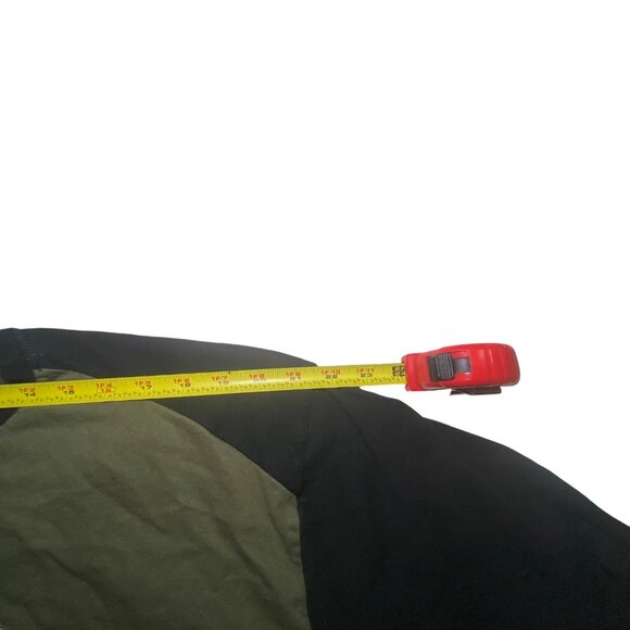 Harley-Davidson Graphic T-Shirt Texas DFW Motorplex Raglan Sleeve Olive/Black M - Picture 10 of 11